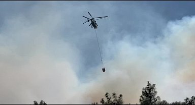 Soma’da orman yangını: Turgutalp Mahallesi tehdit altında