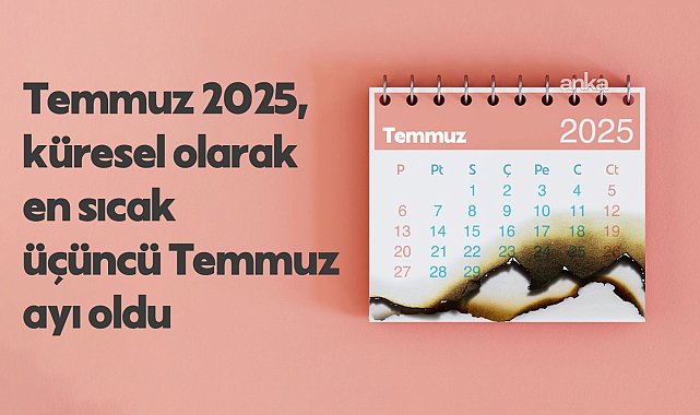 Temmuz 2025, küresel kayıtlarda en sıcak üçüncü temmuz ayı oldu