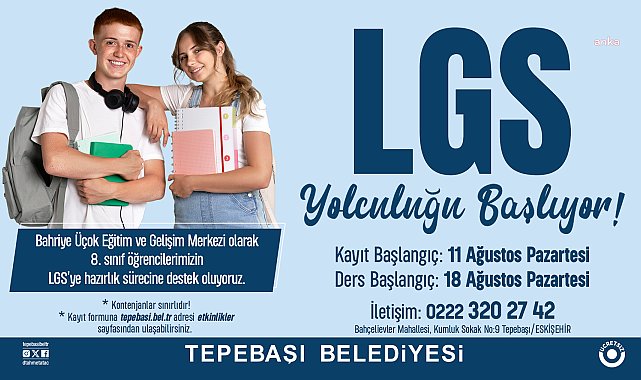 Tepebaşı Belediyesi'nden LGS'ye hazırlanan öğrencilere destek