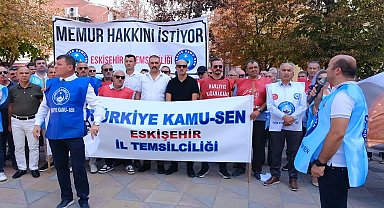 Türkiye Kamu-Sen'den Eskişehir'de 'zam' tepkisi: “Hayali hedefler üzerinden maaş belirlenemez”