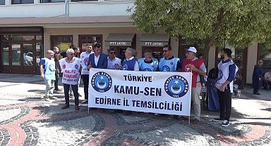 Türkiye Kamu Sen, Edirne'de hükümetin zam teklifini tepki gösterdi: “Keyfe keder bir teklifle geliniyor”