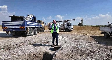 Uşak’ta su arzı için yeni kuyular hizmete alınıyor