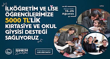 Üsküdar Belediyesi, yeni eğitim öğretim dönemi öncesi ihtiyaç sahibi öğrencilere 5 bin lira nakdi destek verecek