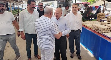 Yüreğir Belediye Başkanı Demirçalı'dan, Yenidoğan Mahallesi Semt Pazarı'na ziyaret 