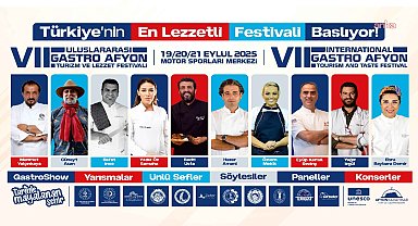 7. Uluslararası Gastro Afyon Turizm ve Lezzet Festivali için geri sayım başladı
