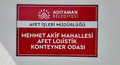 Adıyaman Belediyesi, ilk Afet Lojistik Odası'nı tamamladı