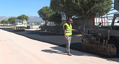 Aliağa’nın sanayi yoluna iki kilometrelik asfalt