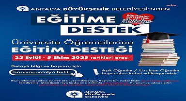 Antalya Büyükşehir Belediyesi, üniversite öğrencilerine sağladığı eğitim desteğini bu yıl da sürdürüyor 