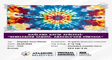 Ataşehir'de çocuklara ve ailelere yönelik uluslararası sanat atölyesi