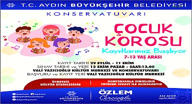 Aydın Büyükşehir Belediyesi Konservatuvarı Çocuk Korosu’nda yeni dönem