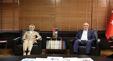 Bakan Göktaş, TÜRK-İŞ Başkanı Ergün Atalay ile görüştü