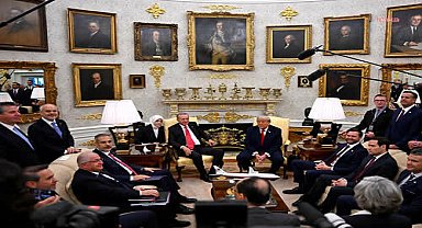 Bayaz Saray’daki Erdoğan-Trump görüşmesi sona erdi