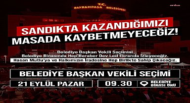 Bayrampaşa Belediyesi’nde başkan vekili seçimi yarın yapılacak