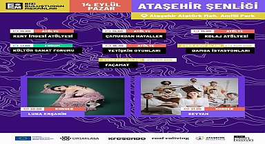 Bizi Buluşturan Mekanlar Ataşehir Şenliği, 14 Eylül’de Amfili Park’ta