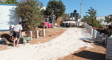 Bodrum Belediyesi, üstyapı çalışmalarına devam ediyor 