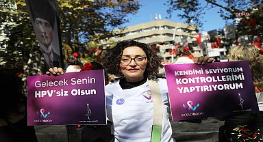 Çankaya Belediyesi’nden Kuğulu Park’ta jinekolojik kanserlere dikkati çeken etkinlik