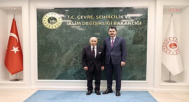 Çevre, Şehircilik ve İklim Değişikliği Bakanı Kurum, eski CHP Genel Başkanı Çetin ile görüştü