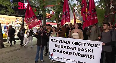 CHP İstanbul İl Başkanlığının polis ablukasına alınmasına Ankara'da üniversite öğrencilerinden tepki