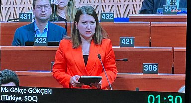 CHP'li Gökçen, Avrupa Konseyi Parlamenter Meclisi sonbahar oturumunda konuştu
