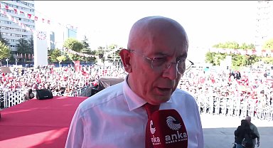 CHP'nin Ankara mitingi... CHP Ankara İl Başkanı Erkol: 