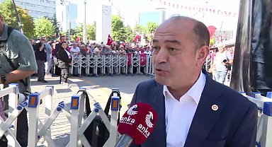 CHP'nin Ankara mitingi... Genel Başkan Yardımcısı Karabat: “Bugün, yok olan demokrasi ve hukuksuz sisteme karşı bir ses olacağız