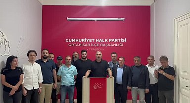 CHP Ortahisar İlçe Başkanı Haluk Batmaz: 