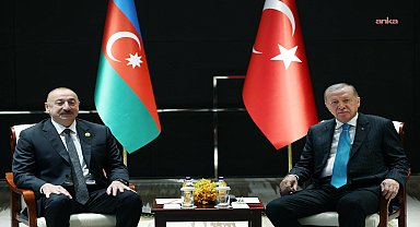 Cumhurbaşkanı Erdoğan, Azerbaycan Cumhurbaşkanı Aliyev ile görüştü
