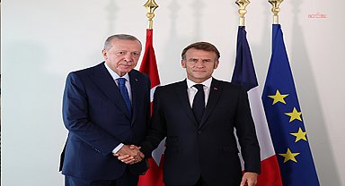 Cumhurbaşkanı Erdoğan, Fransa Cumhurbaşkanı Macron ile görüştü