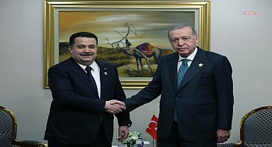 Cumhurbaşkanı Erdoğan, Katar’da Irak Başbakanı Sudani'yi kabul etti