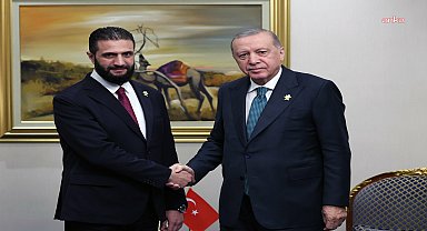 Cumhurbaşkanı Erdoğan, Suriye Cumhurbaşkanı Şara ile görüştü