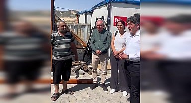 DEM Partili Ali Bozan'dan Adıyaman'da konteyner kent ziyareti: 