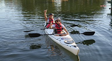 Eskişehir Büyükşehir Belediyesi'nin deniz kanosu eğitimleri başladı 