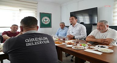 Giresun Belediye Başkanı Köse, Temizlik İşleri Müdürlüğü personeliyle buluştu