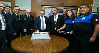 Gölbaşı Belediye Başkanı Odabaşı, zabıta personelini makamında ağırladı