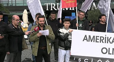 İşçi Öğrenci Birliği, Erdoğan ve Trump görüşmesini Trump AVM önünde protesto etti