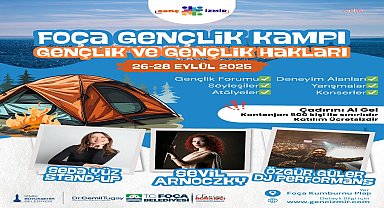 İzmir Büyükşehir Belediyesi'nden gençlere Foça’da kamp