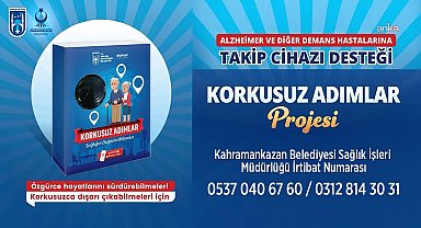 Kahramankazan Belediyesi'nden alzheimer ve demans hastalarına takip cihazı desteği 