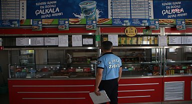 Kartal Zabıta Müdürlüğü ekiplerinden okul kantinlerine denetim
