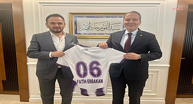 Keçiörengücü Spor Kulübü Başkanı Tahiroğlu'ndan Fatih Erbakan'a ziyaret