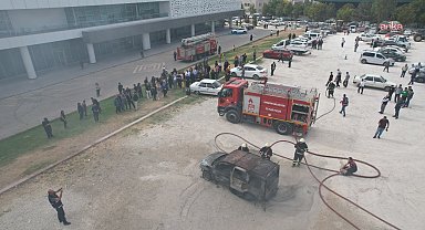 Kırşehir'de İtfaiyecilik Haftası, tatbikat ve dayanışma yemeği ile kutlandı