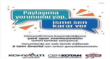 Konyaaltı Belediyesi’nin yeni spor merkezinin ismini halk belirleyecek