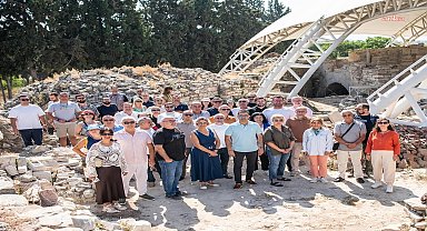 Kuşadası Belediye Başkanı Günel'den Kadıkalesi-Anaia Höyüğü’ne ziyaret 