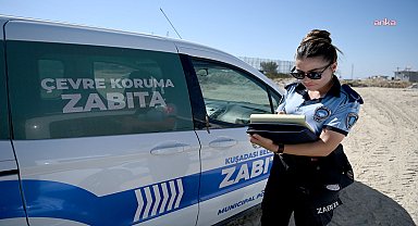 Kuşadası’nda kaçak moloz dökümüne suçüstü