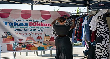 Kuşadası’nda kullanılmayan eşyalar yeni sahipleriyle buluştu