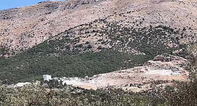 Malatya'daki köylülerden taş ocağı protestosu
