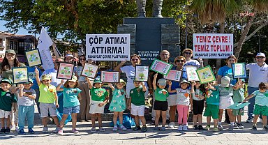 Manavgat Belediyesi'nden Side Liman'da çevre temizliği etkinliği