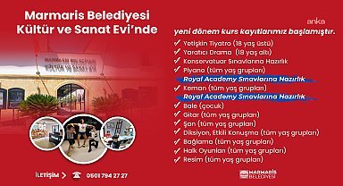 Marmaris Belediyesi Kültür ve Sanat Evi’nde kurs kayıtları başladı