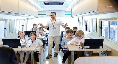 Mavi Nefes Eğitim Otobüsü, Ayvalık’ta öğrencilerle buluştu