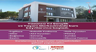 Merkezefendi Belediyesi Yüzüncü Yıl Gençlik ve Yaşam Merkezi’nde kurs kayıtları başladı