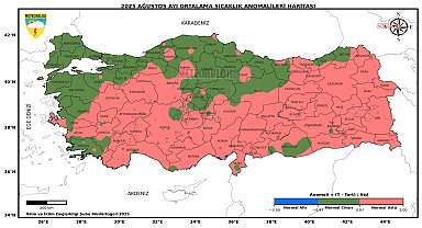 Meteoroloji'den ağustos ayı sıcaklık analizi: 